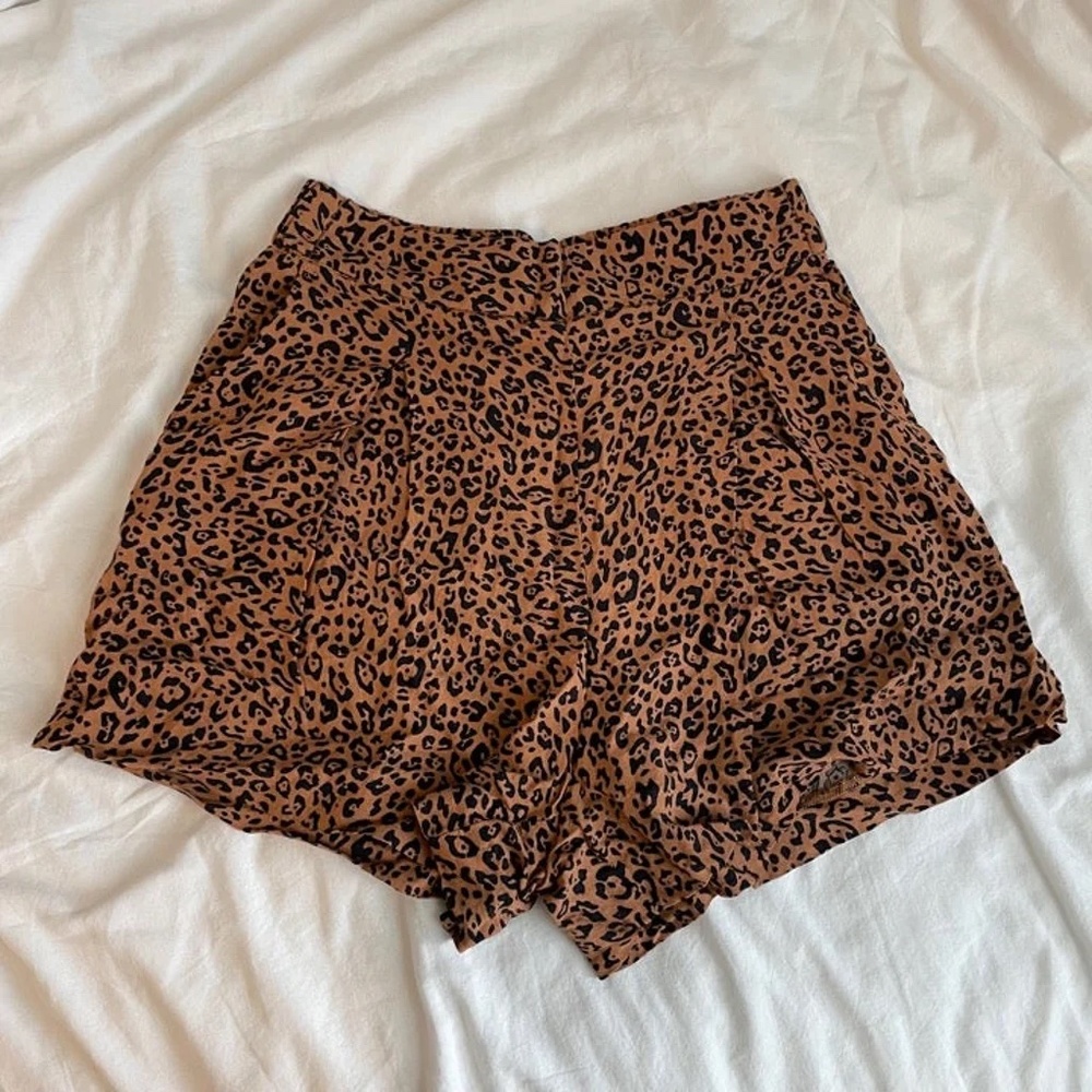 High Waisted Cheetah Print Shorts